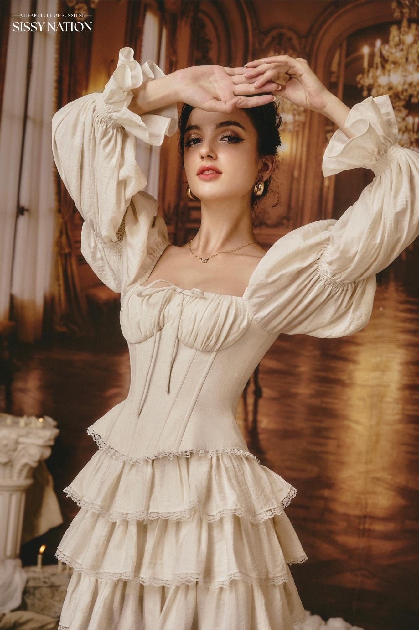 SISSY.NATION NUDE SET(Corset Top + Skirt)