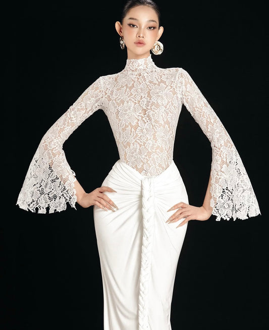 MAEL FEMME White Top & Maxi Skirt