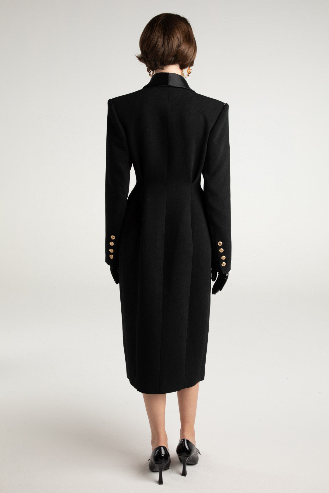Nana Jacqueline Black Waist cut diamond mini dress