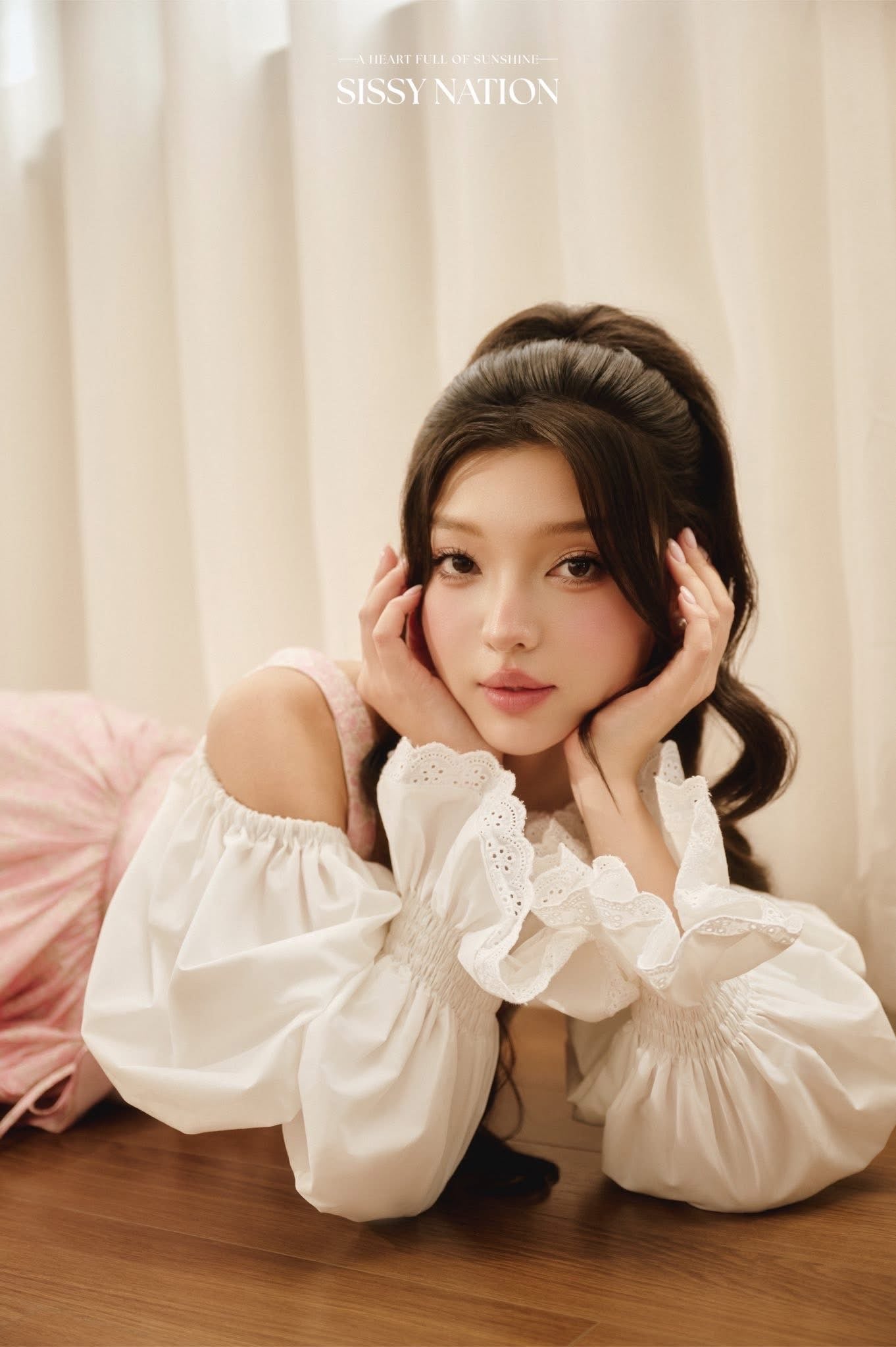 SISSY NATION Pink Floral Layla Top