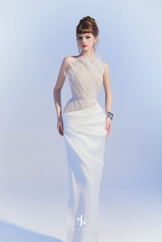 BY JENNY Veres White Top& Skirt Set