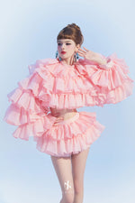 BY JENNY PINK TOP& Skirt Set