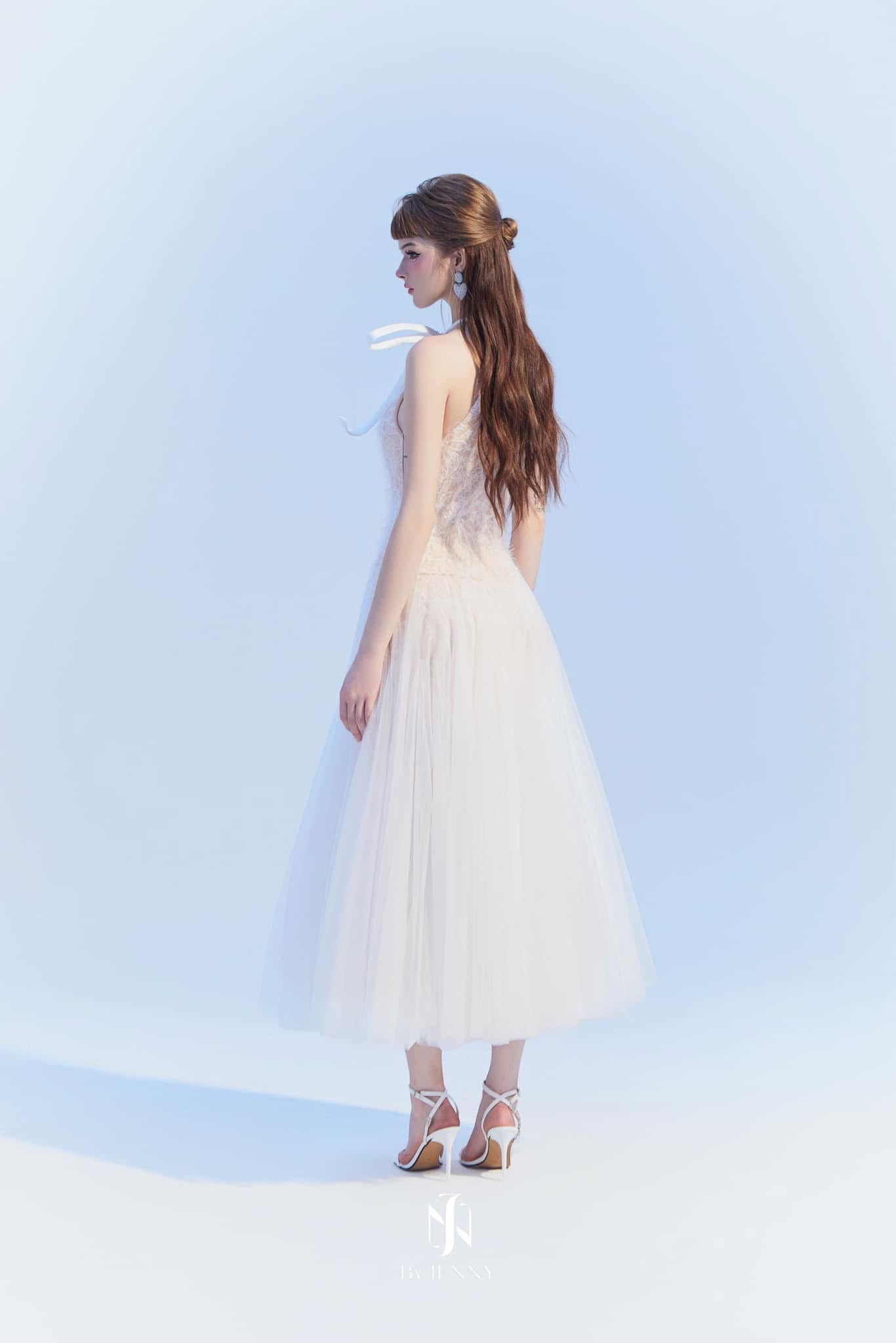 BY JENNY Lina White Maxi Dress