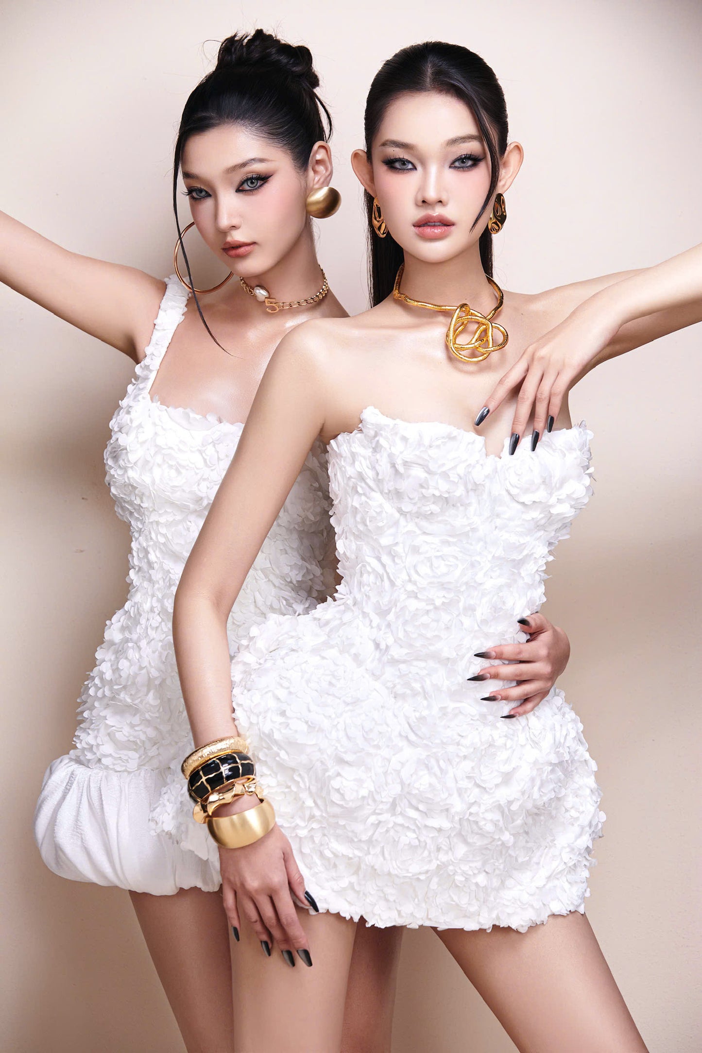 Mael Femme White Harper Mini Dress