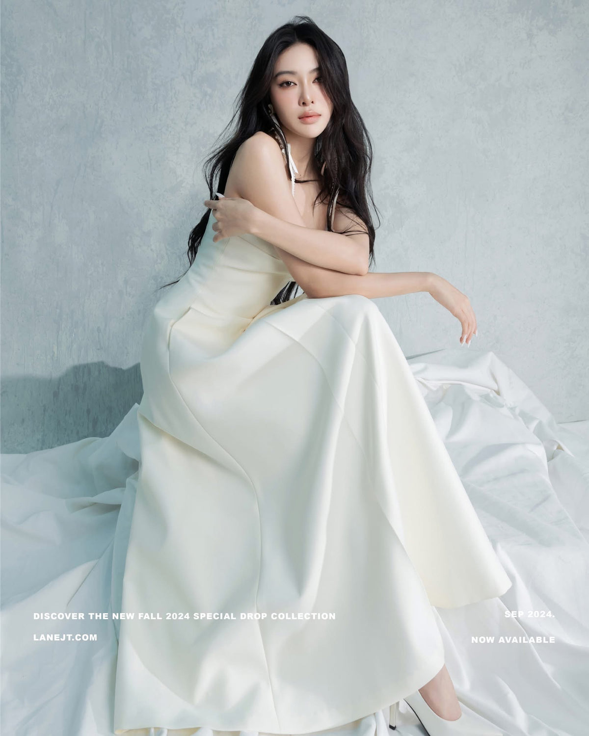 LANE JT White Beth Ashape Maxi Dress