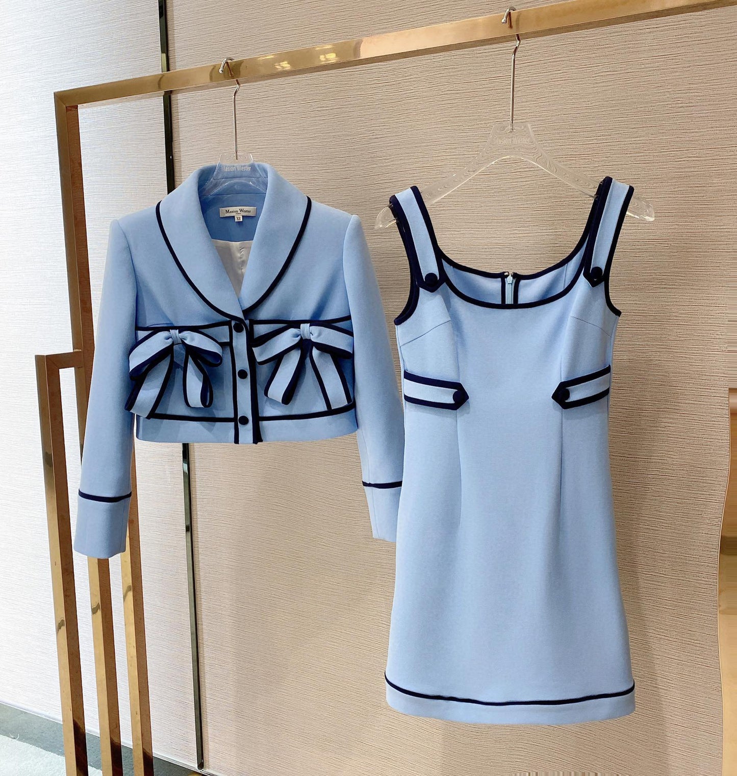MASION WESTER Blue Mini Dress (Sales)