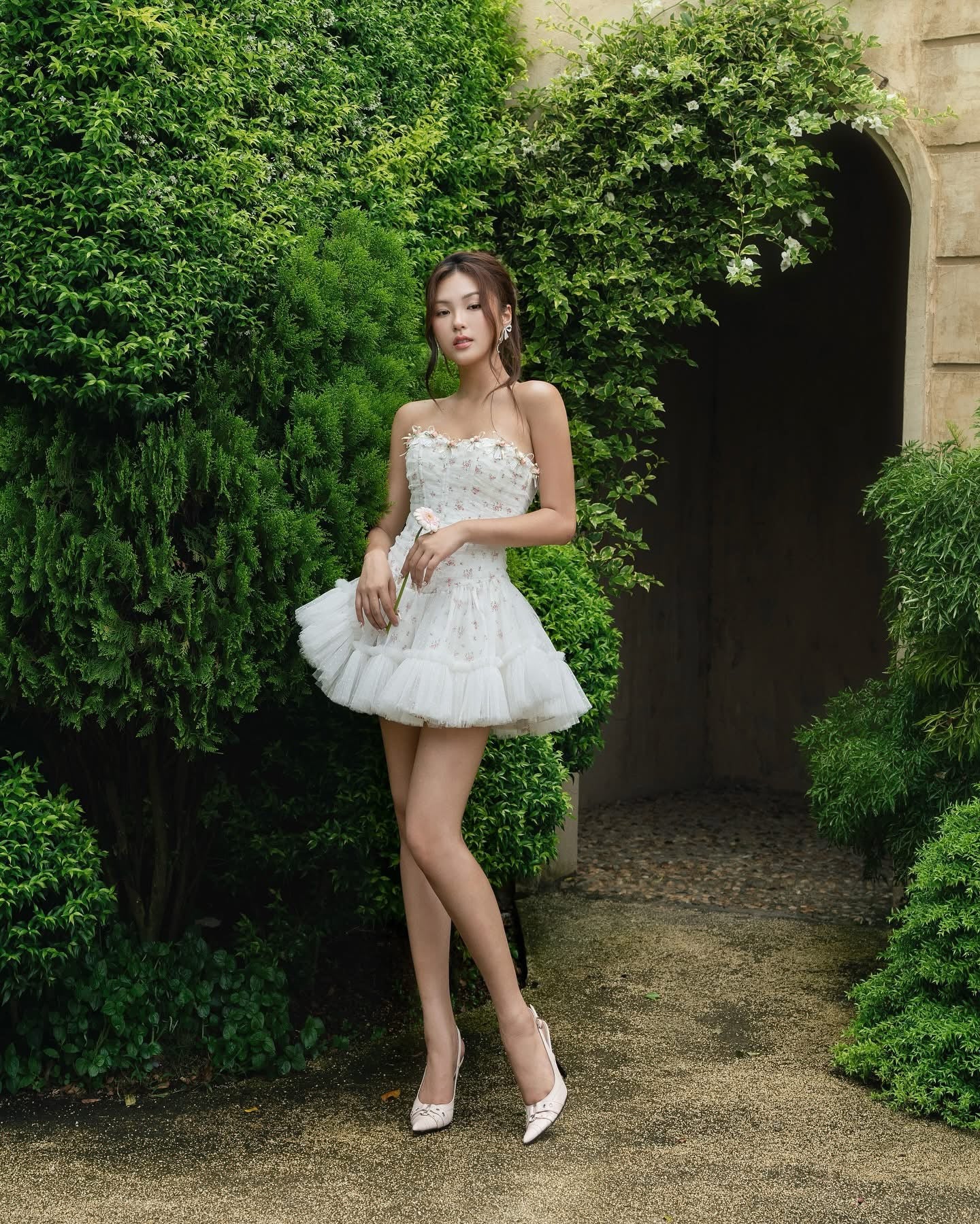 LANE CI Blue Moudy Mini Dress