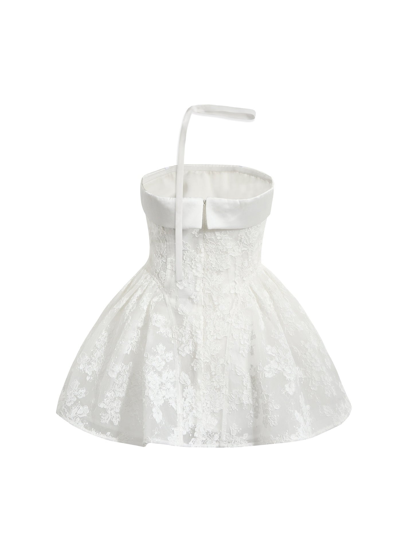 JEAN SOO White Lace Mini Dress