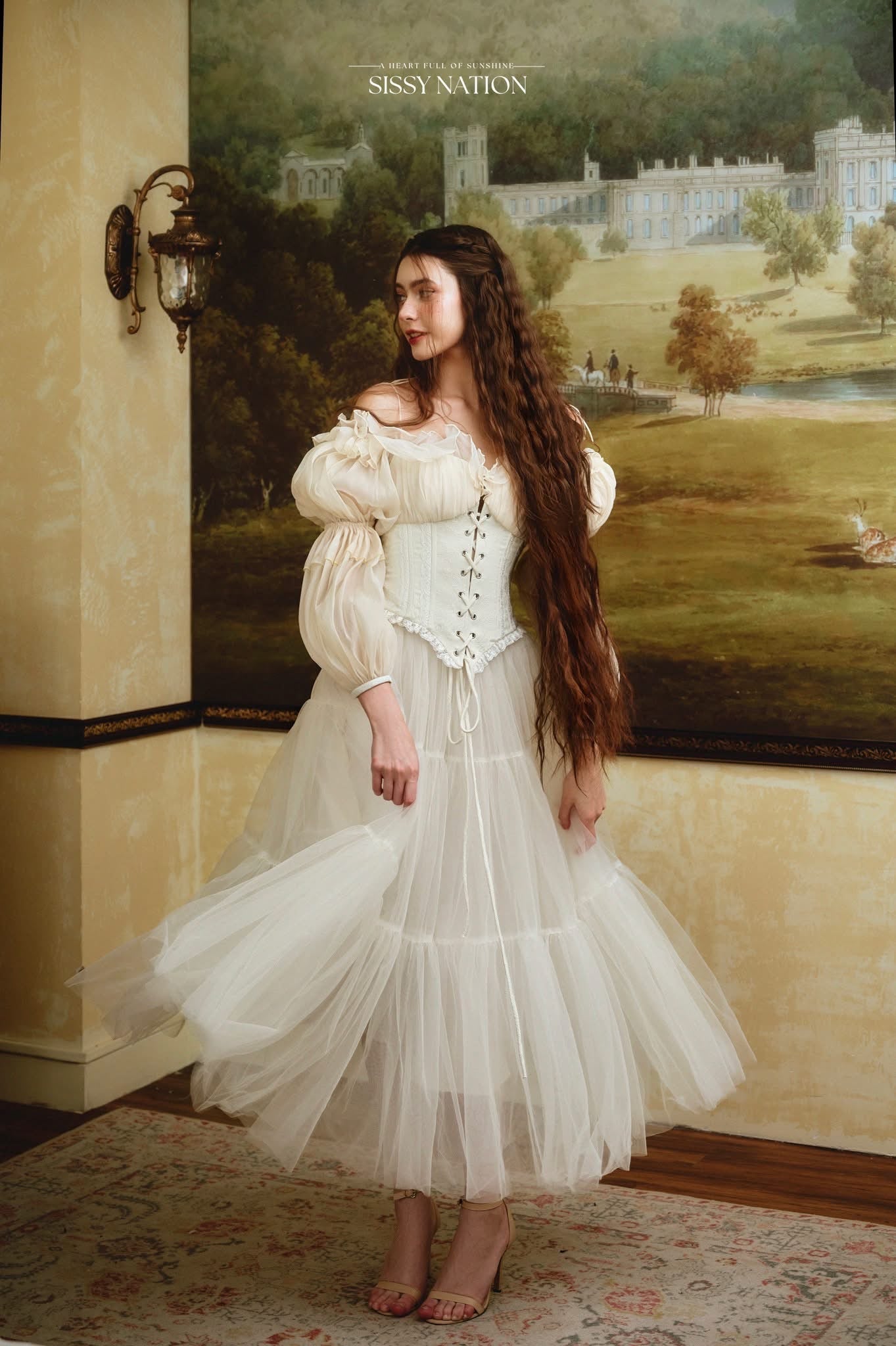 Sissy Nation Ivory Love Story Top& Tulle Skirt