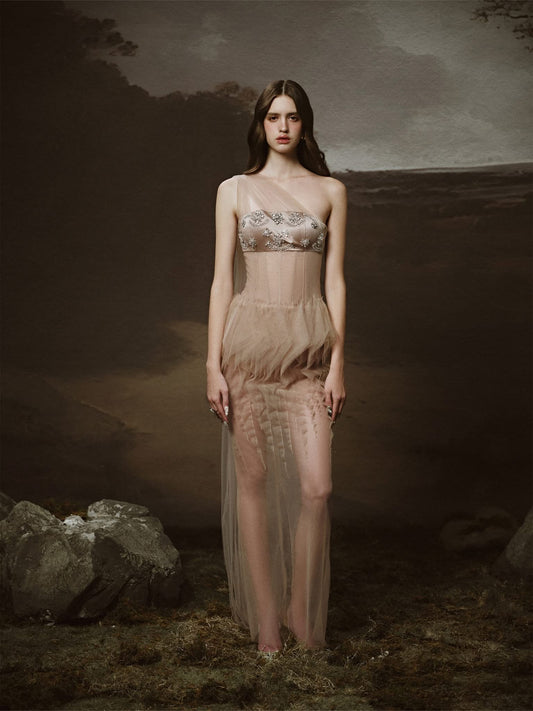 LINH PHUNG Brown Junia Maxi Dress