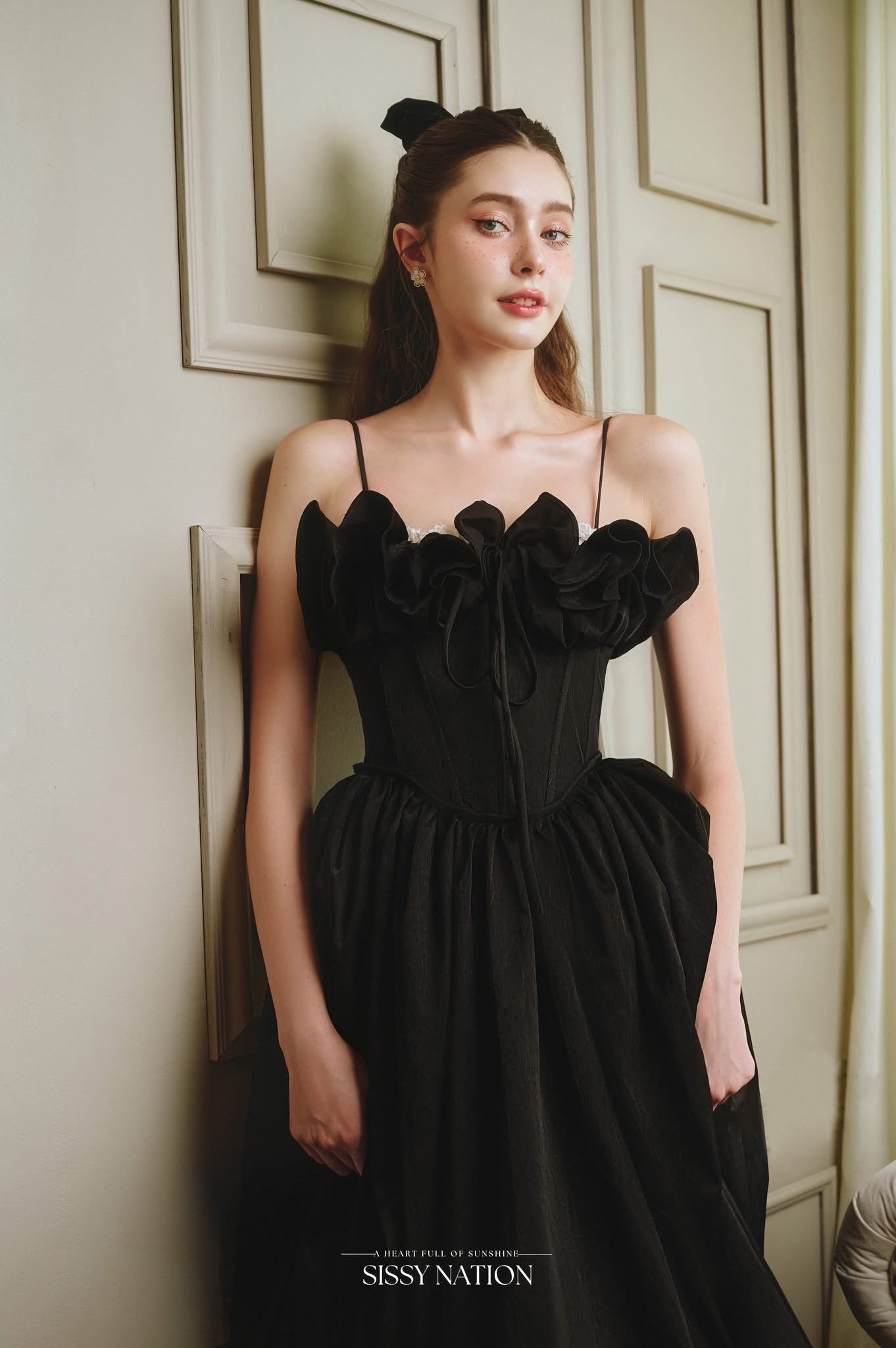 SISSY.NATION Red Elegant Tulip Maxi Dress