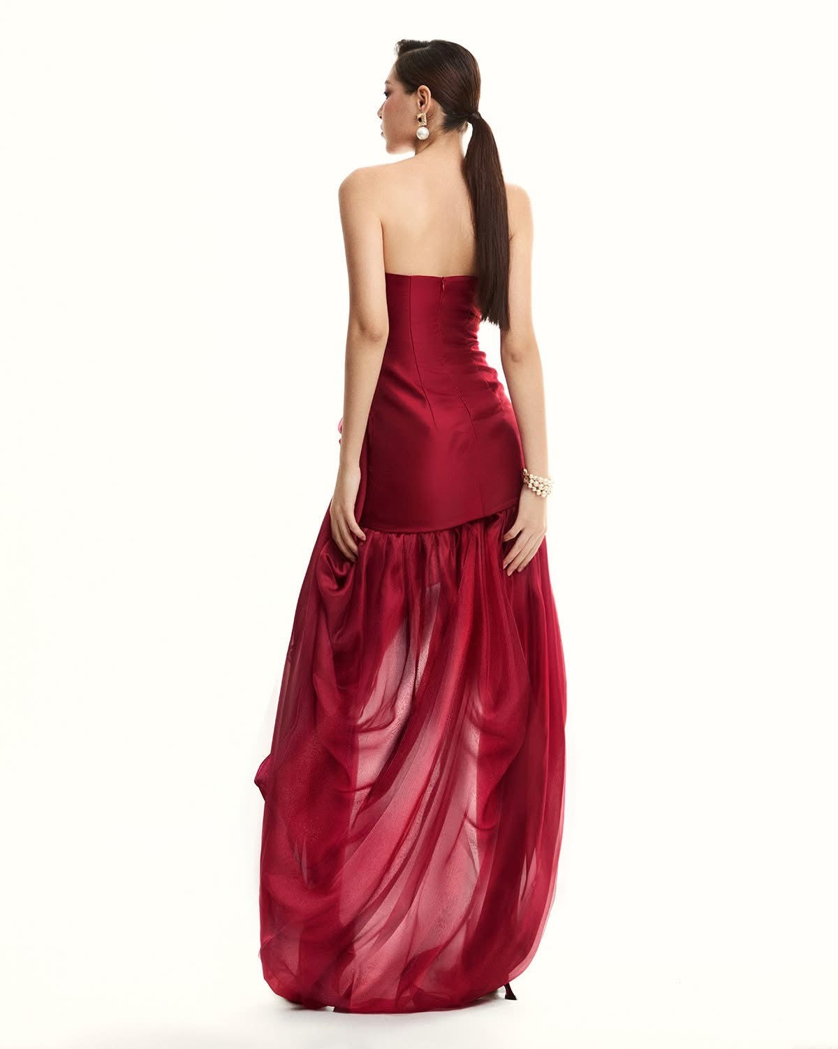 Musthave Red Cape Mini Dress