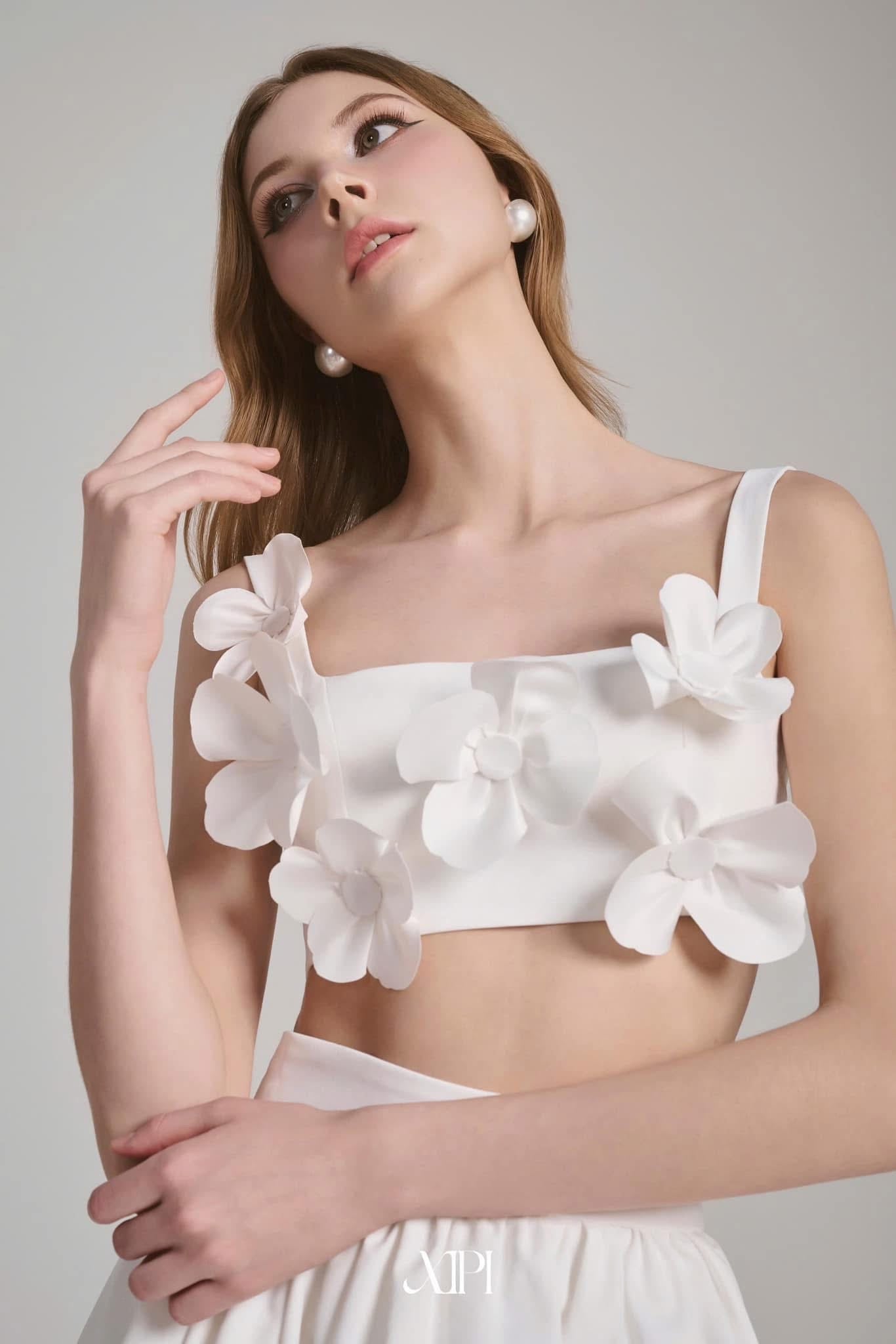 Xipi White Amy Top& Skirt