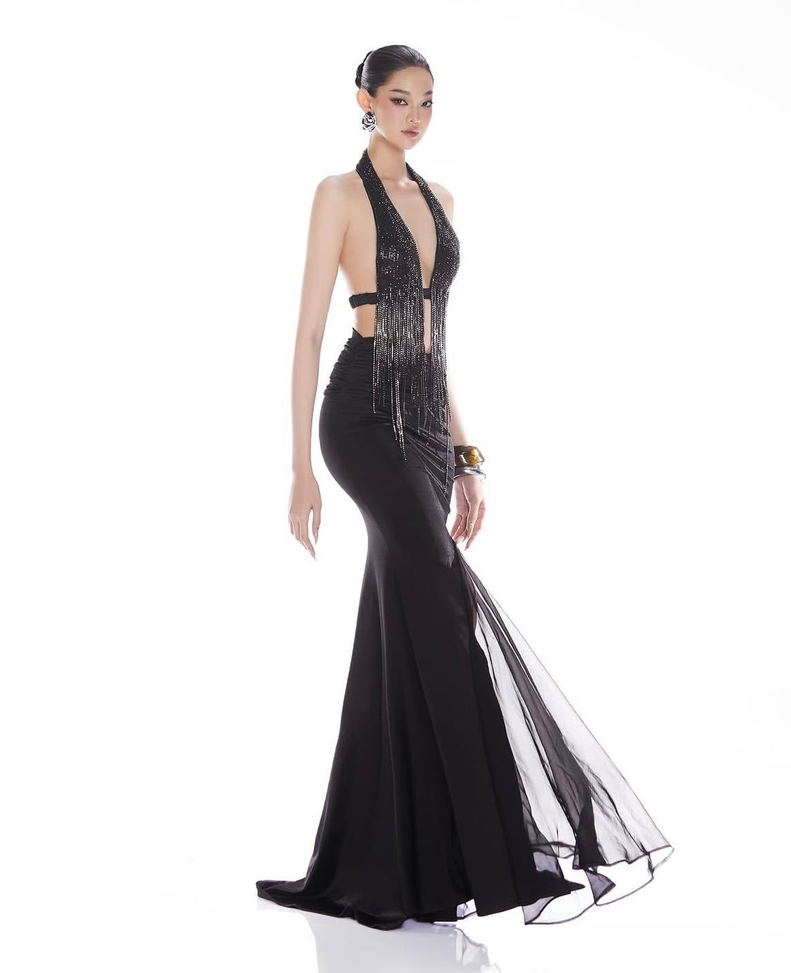 MAEL FEMME Black Top & Maxi Skirt