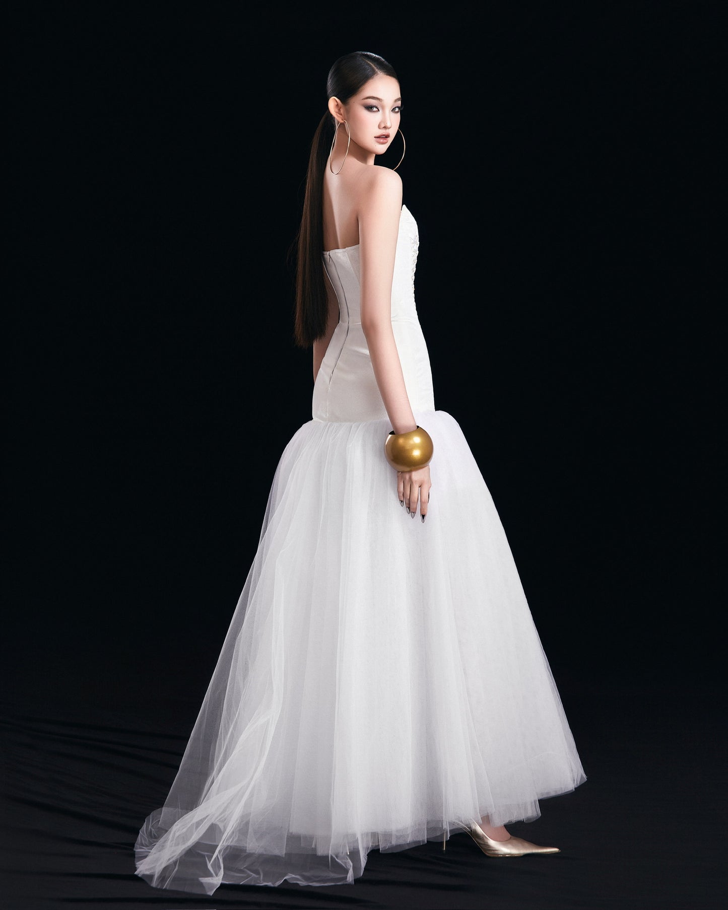 MAEL FEMME White Cynara Maxi Dress