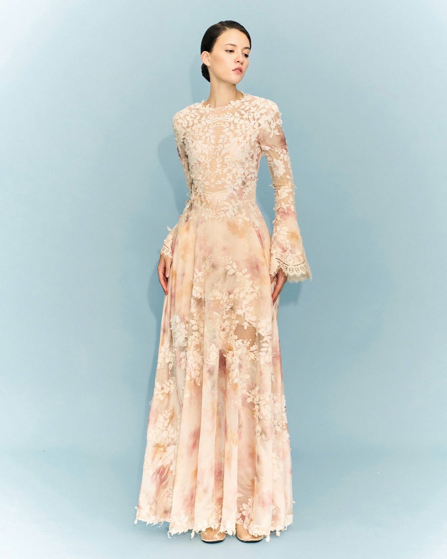 MONTSAND Floral Lace Maxi Dress