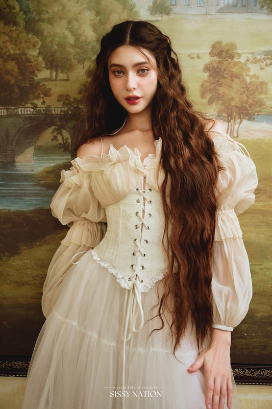 Sissy Nation Ivory Love Story Top& Tulle Skirt