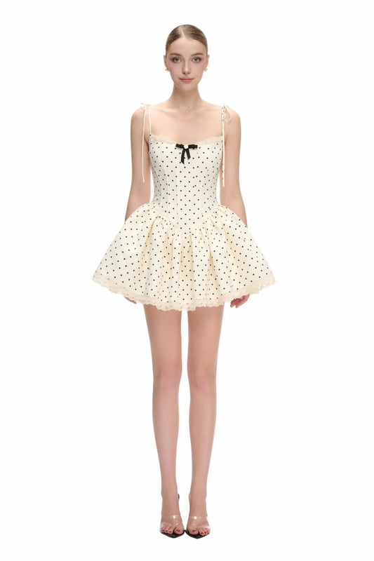JUBIN White Bebe Mini Dress