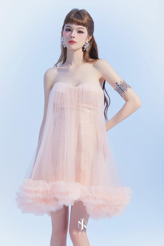 BY JENNY Zira Pink Mini Dress