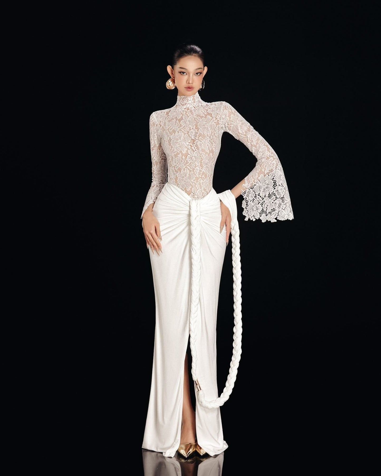 MAEL FEMME White Top & Maxi Skirt