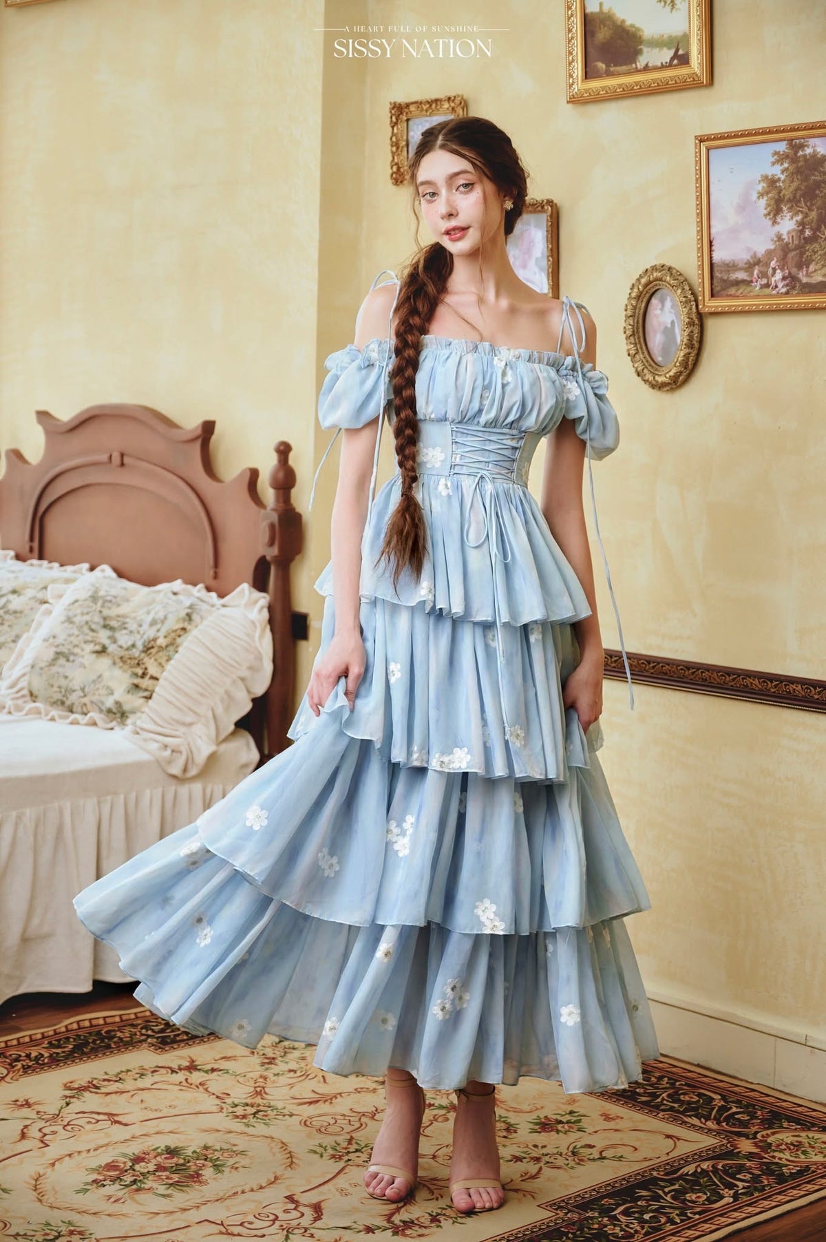 Green Cruel Summer Cake Maxi Dress