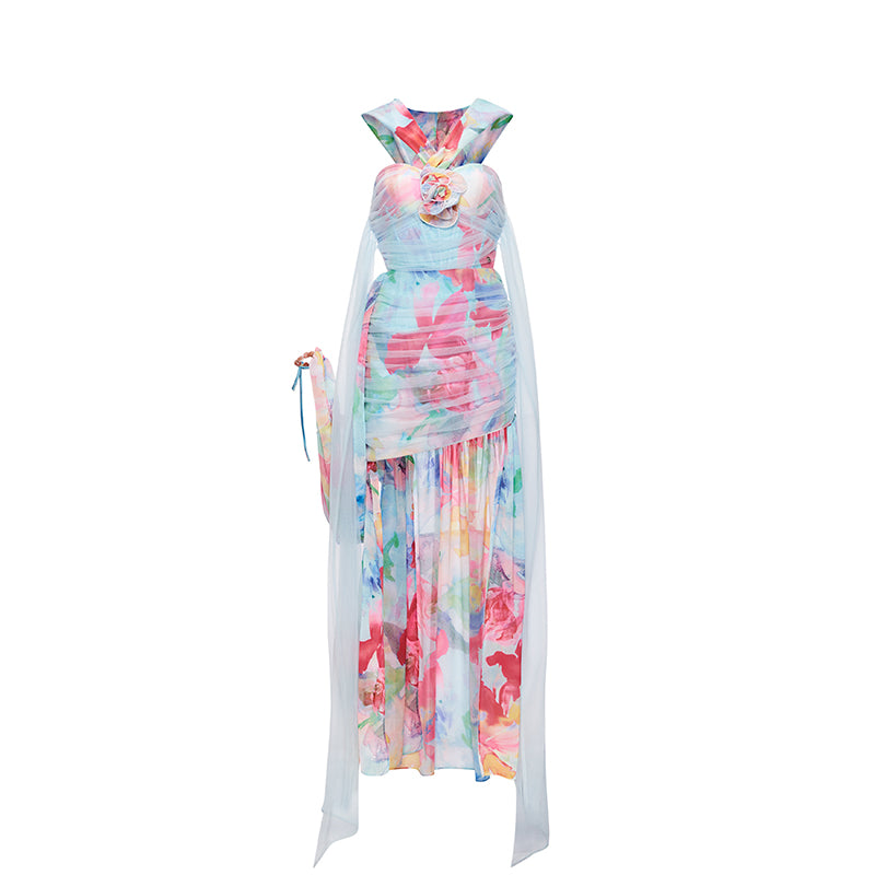 SHEERLUCK PINK MINI DRESS