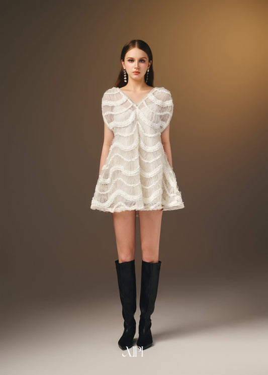 XIPI White Dolly Mini Dress