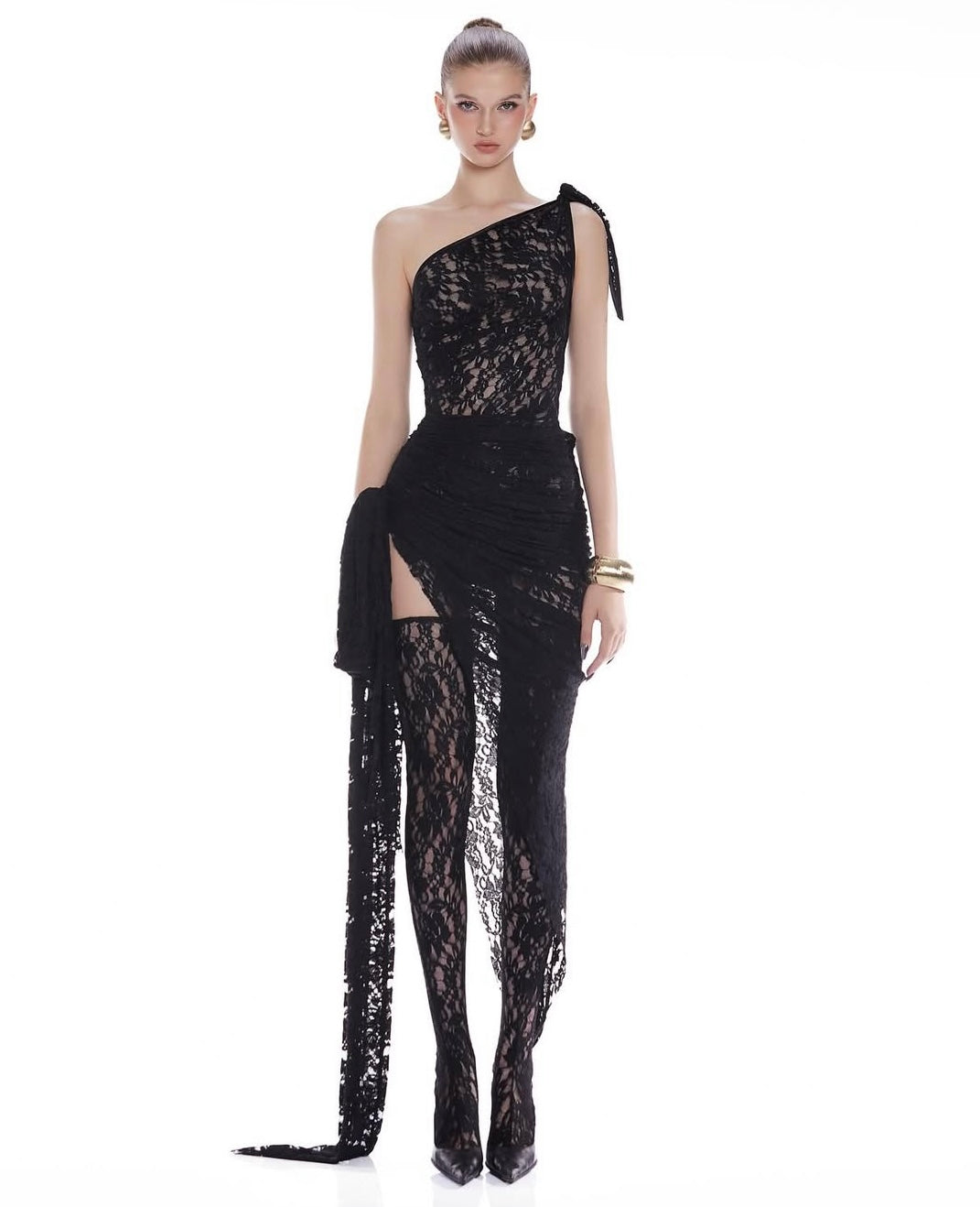 MAEL FEMME Black mini dress