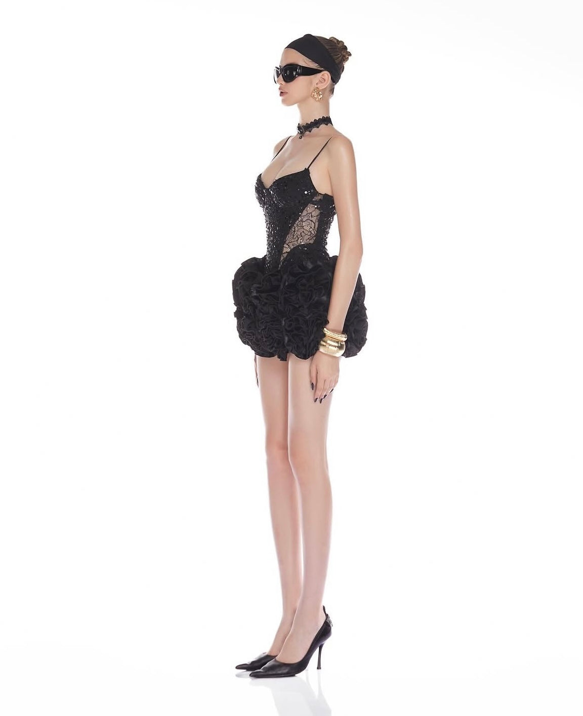 MAEL FEMME Black mini dress
