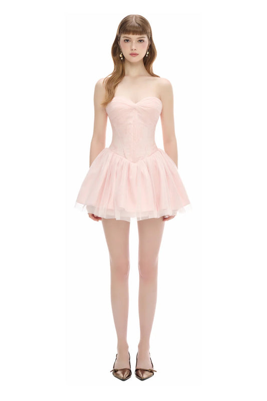 JUBIN Pink Baby Mini Dress