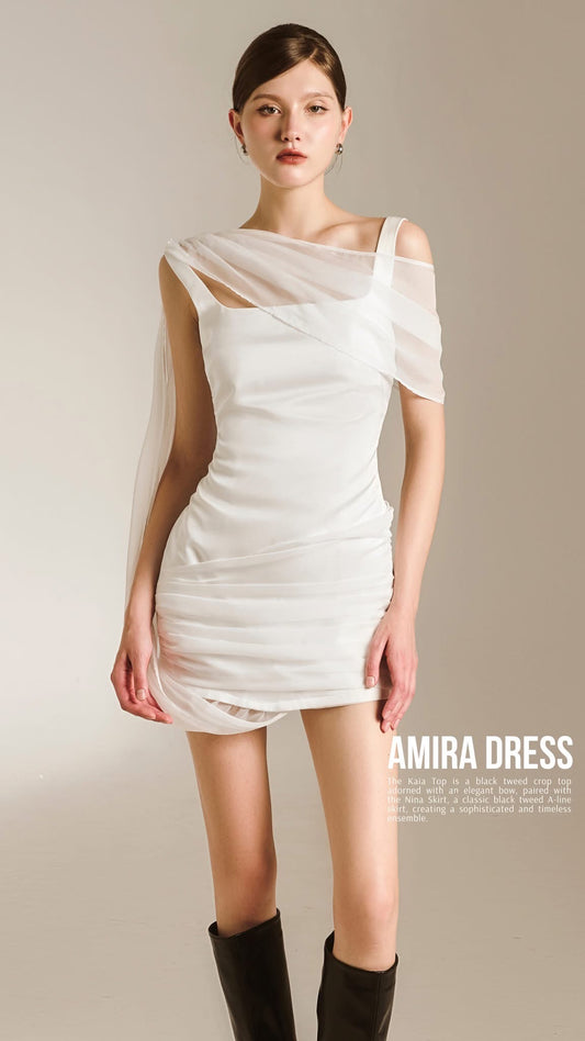 Xipi White Amira Mini Dress