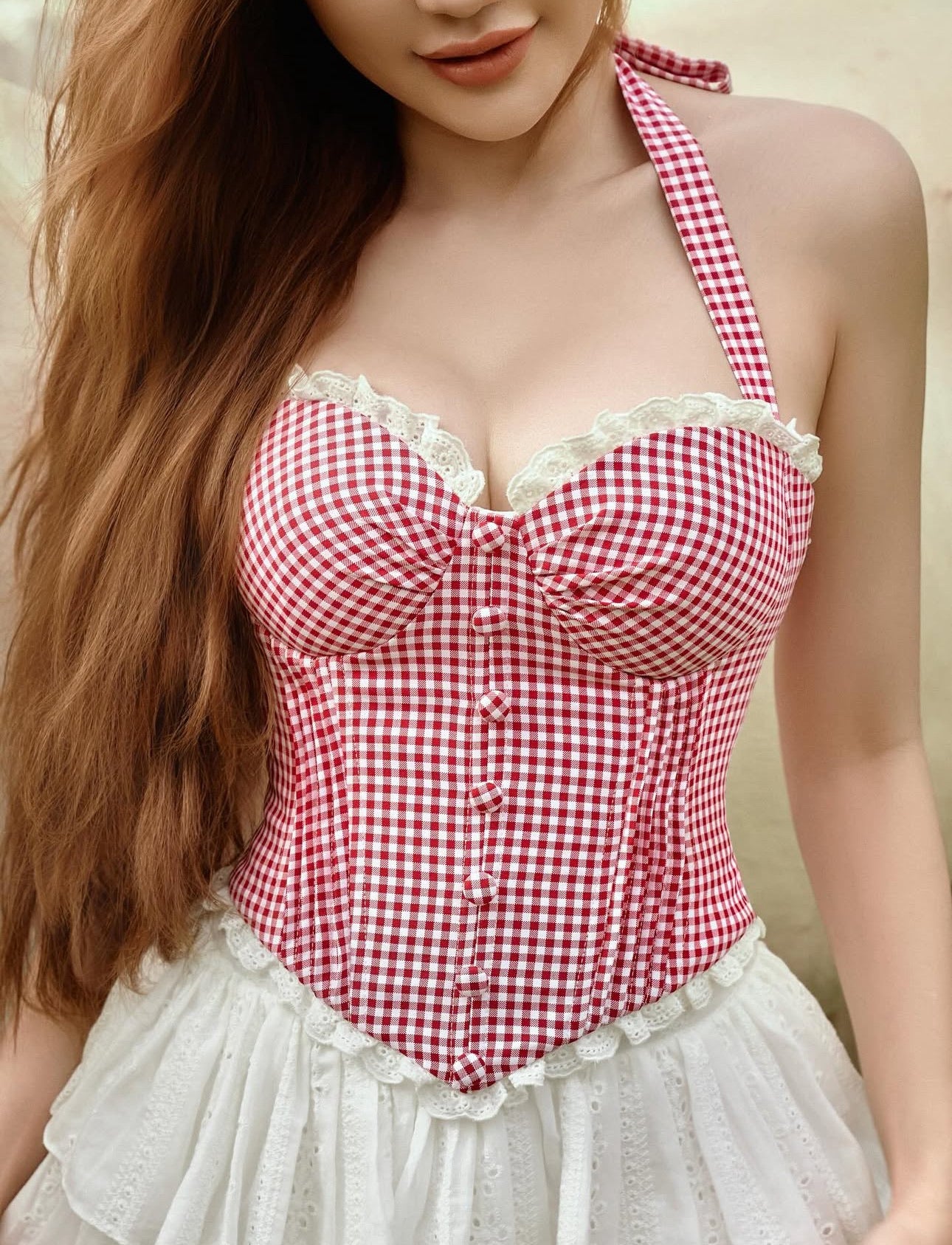 SISSY NATION Pink Daydream Corset Top & Mini Skirt