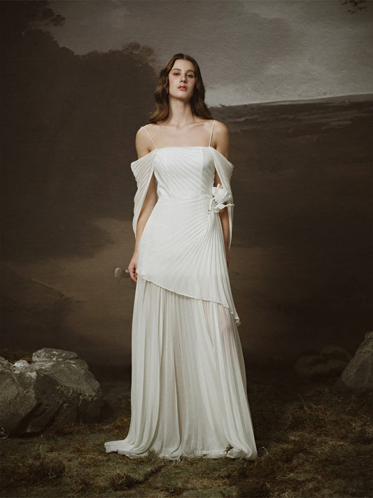 LINH PHUNG White Elysia Maxi Dress