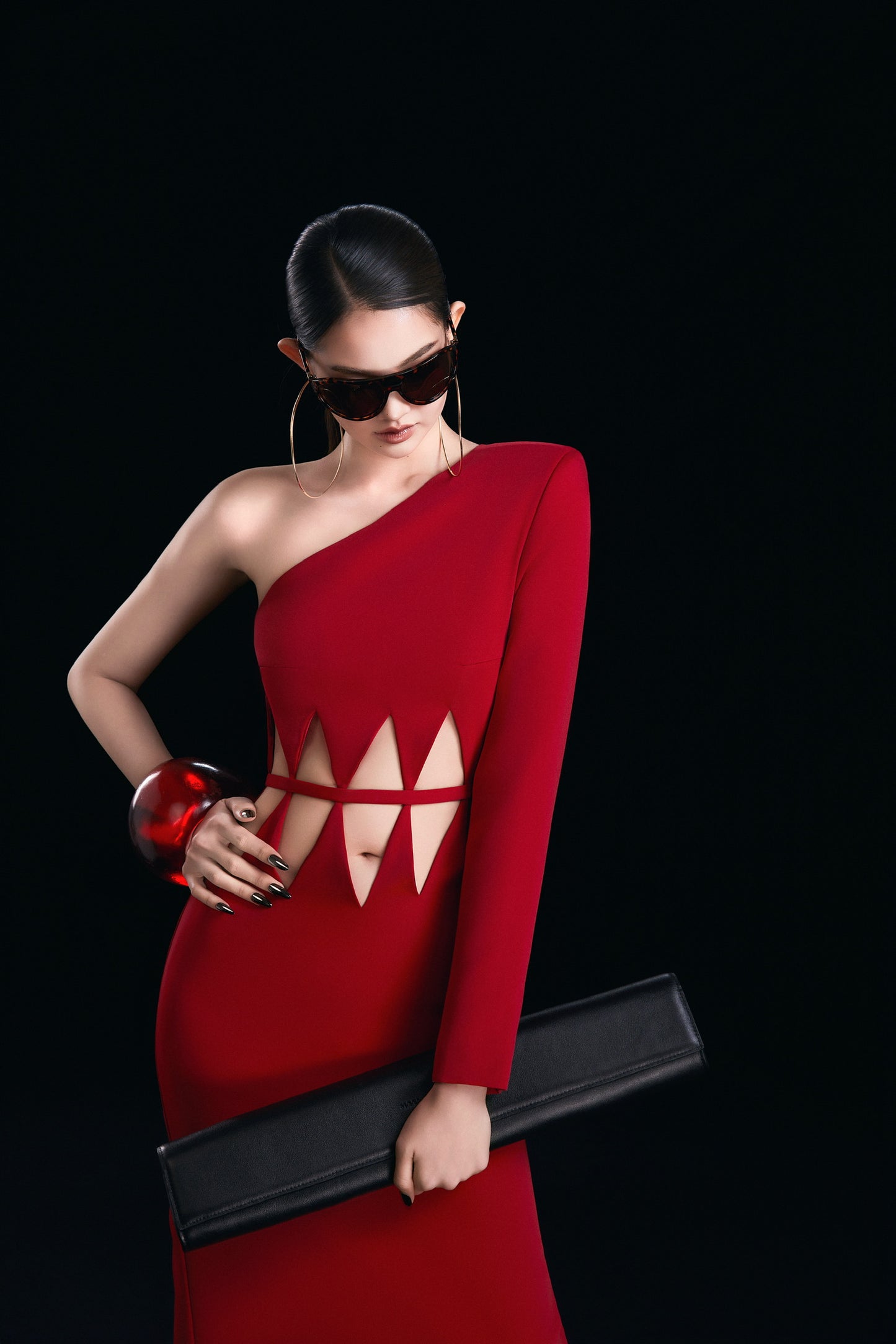 MAEL FEMME Red Aethera Maxi Dress