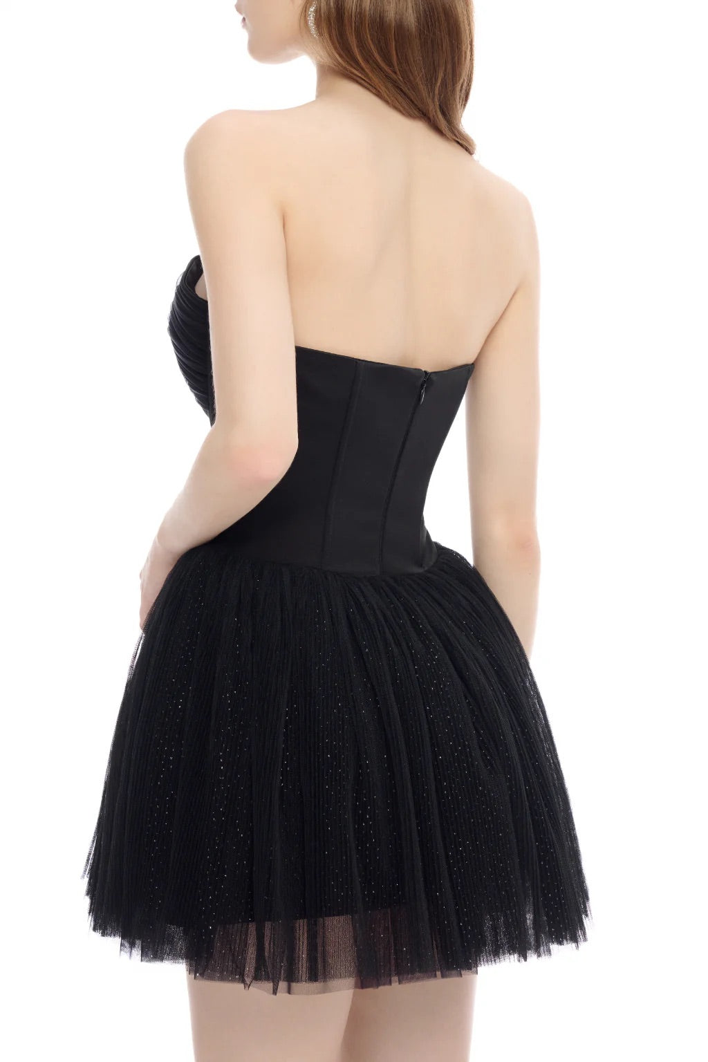 JUBIN Black Baby Mini Dress