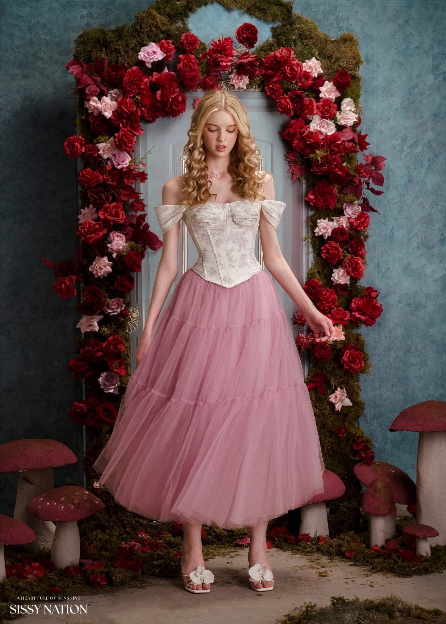 SISSY NATION Pink Tulle Lilac Top & Skirt