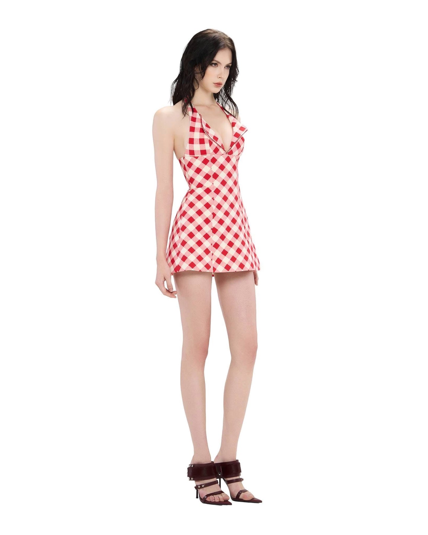 LSOUL Red Gunbou Mini Dress