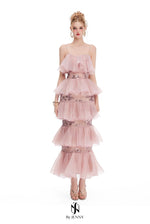 BY JENNY Pink Sapphire Maxi Dress