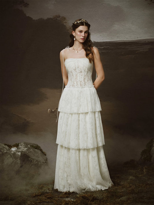 LINH PHUNG White Hestia Maxi Dress