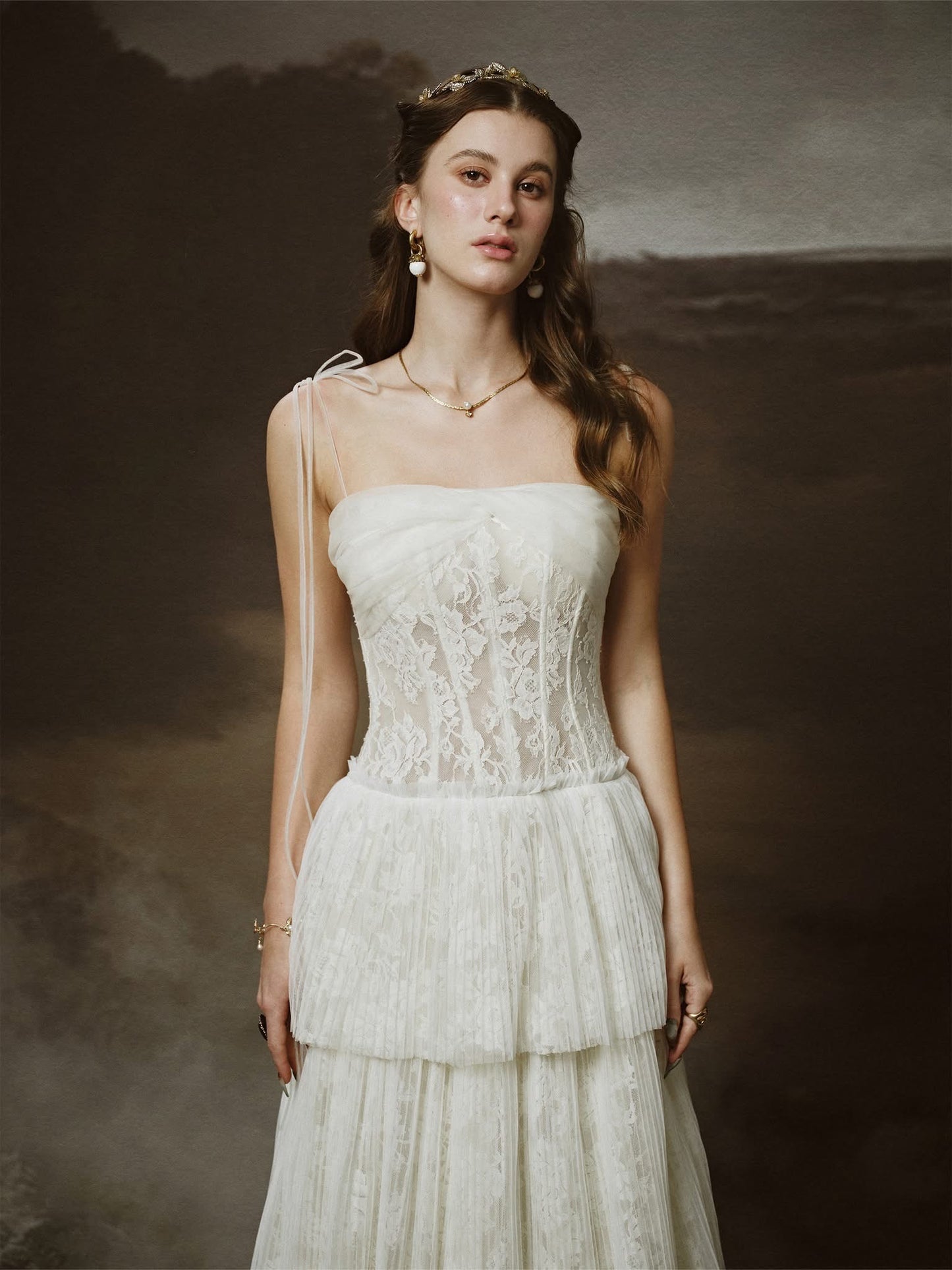 LINH PHUNG White Hestia Maxi Dress
