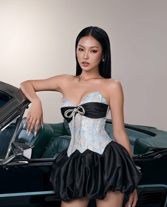 LANE CI Black Mini dress