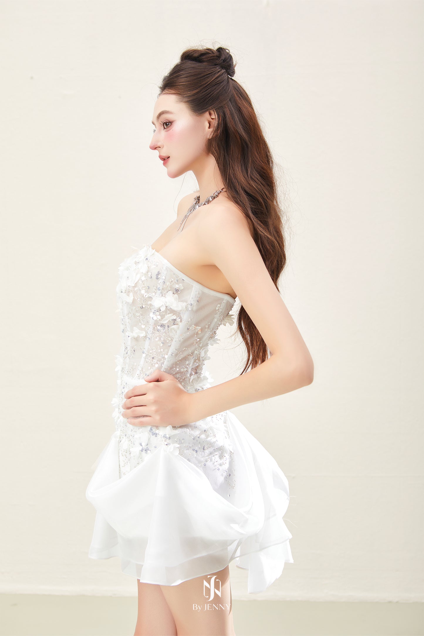 BY JENNY White Anya Mini Dress