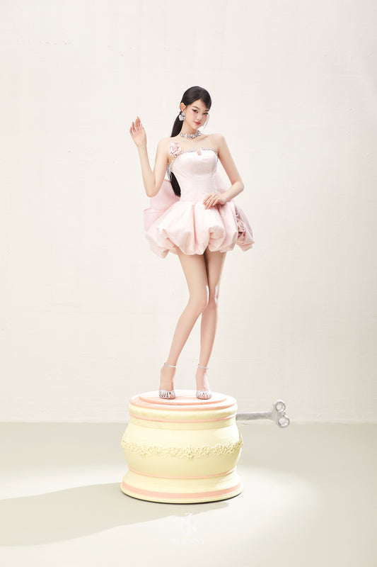 BY JENNY Pink Lolli Mini Dress