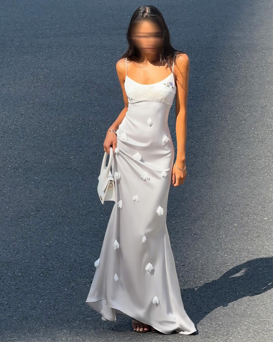 HUELLEY ROSE White Maxi dress