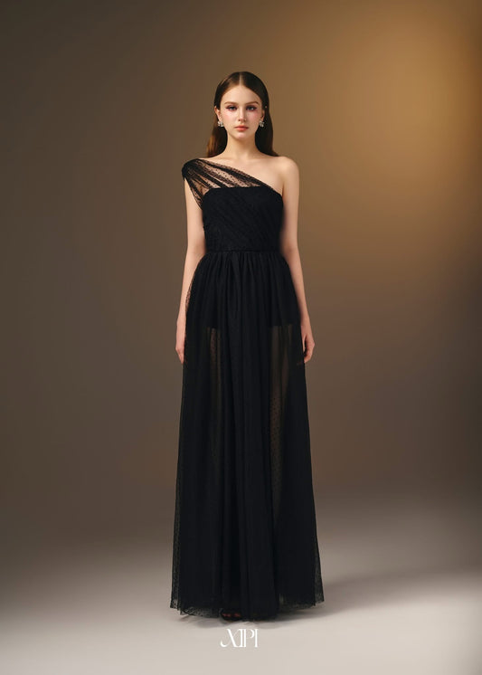 XIPI Black Elegant Adelina Maxi Dress
