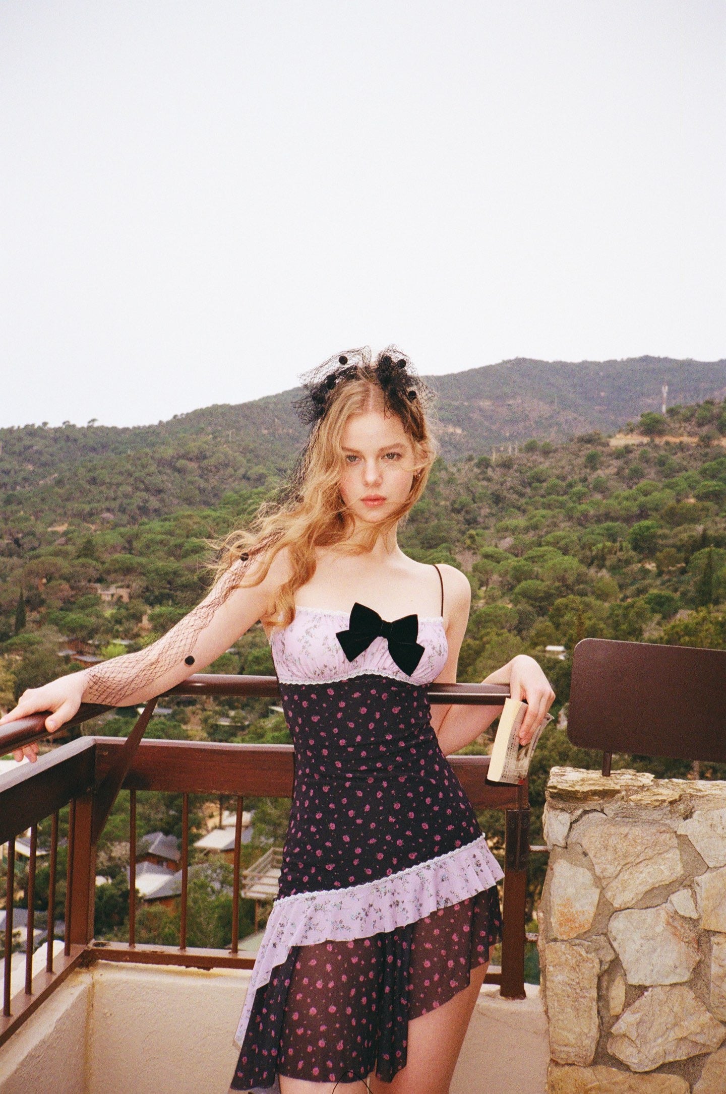 MINPURA Purple Foral Mini Dress