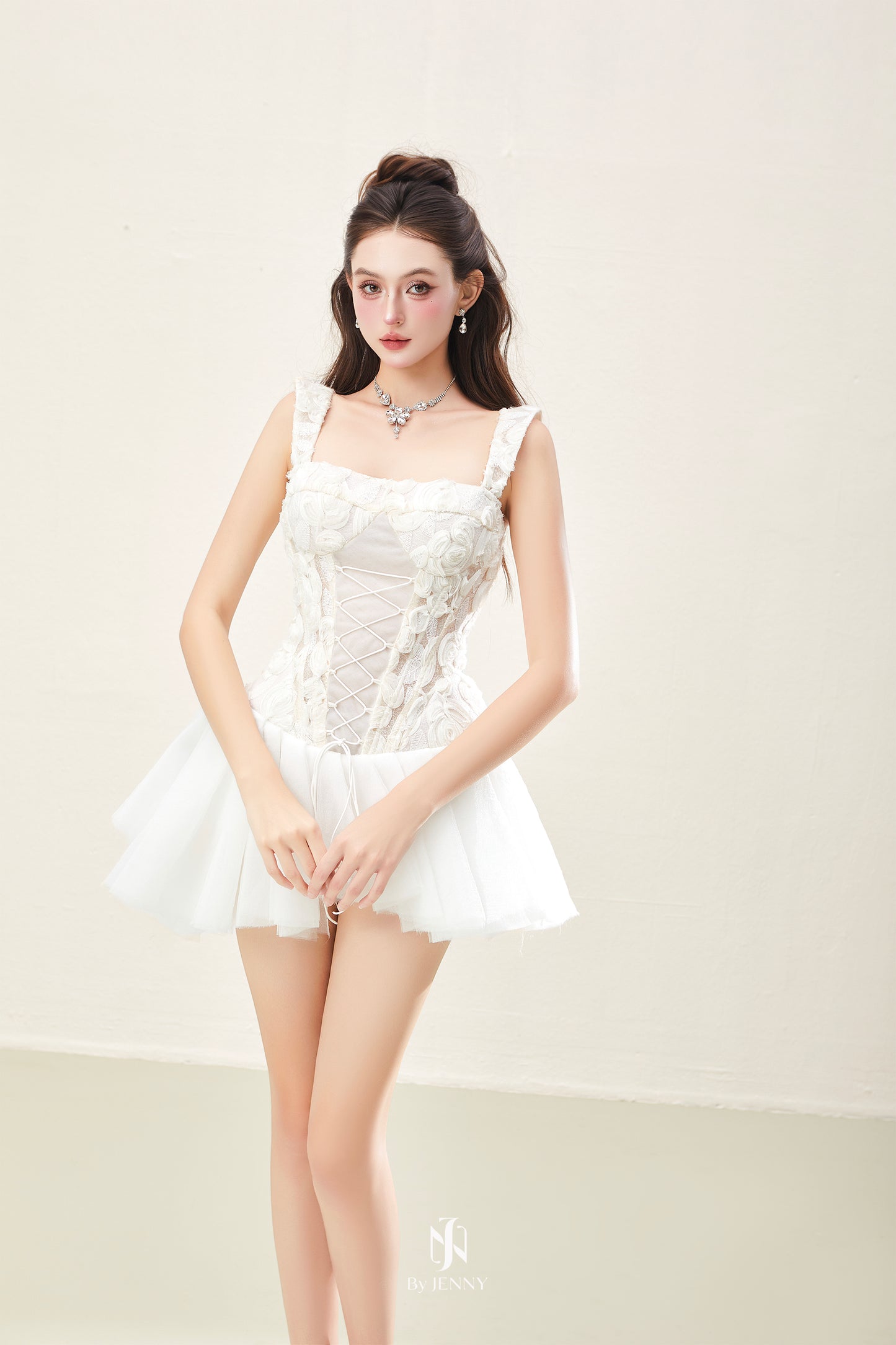 BY JENNY White Nia Mini Dress