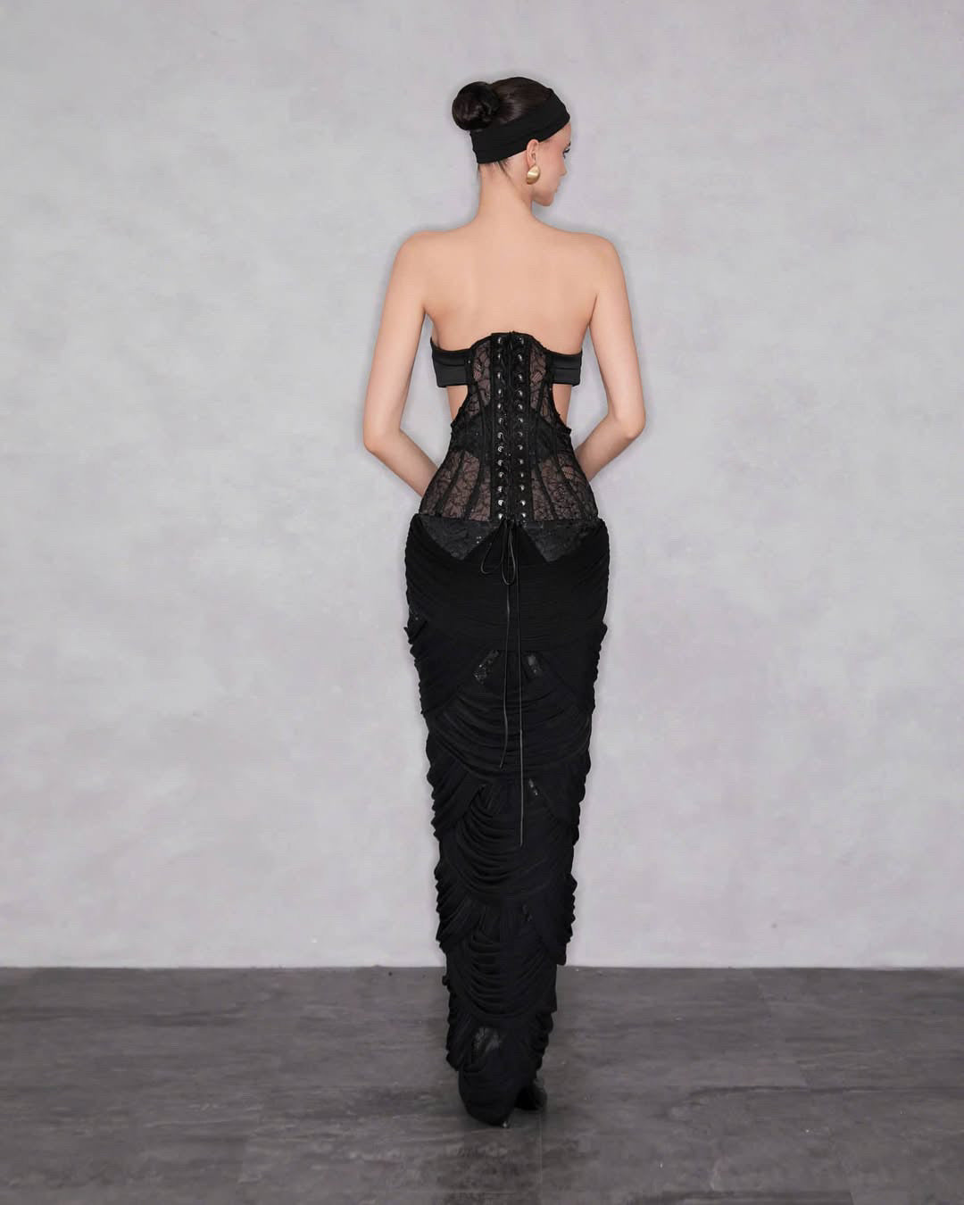 MAEL FEMME Black Ravenna Maxi Dress