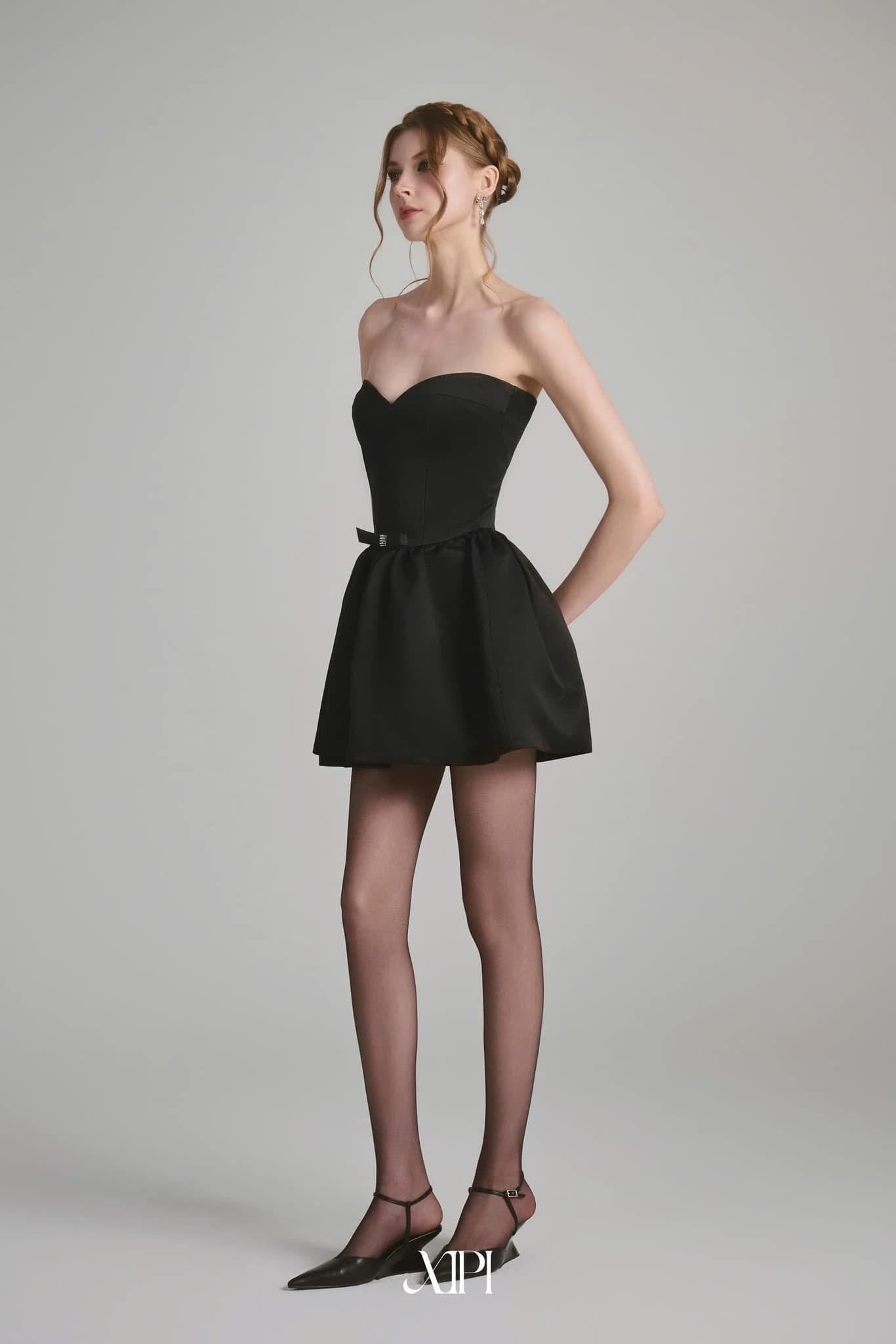 Xipi Black Holly Mini Dress