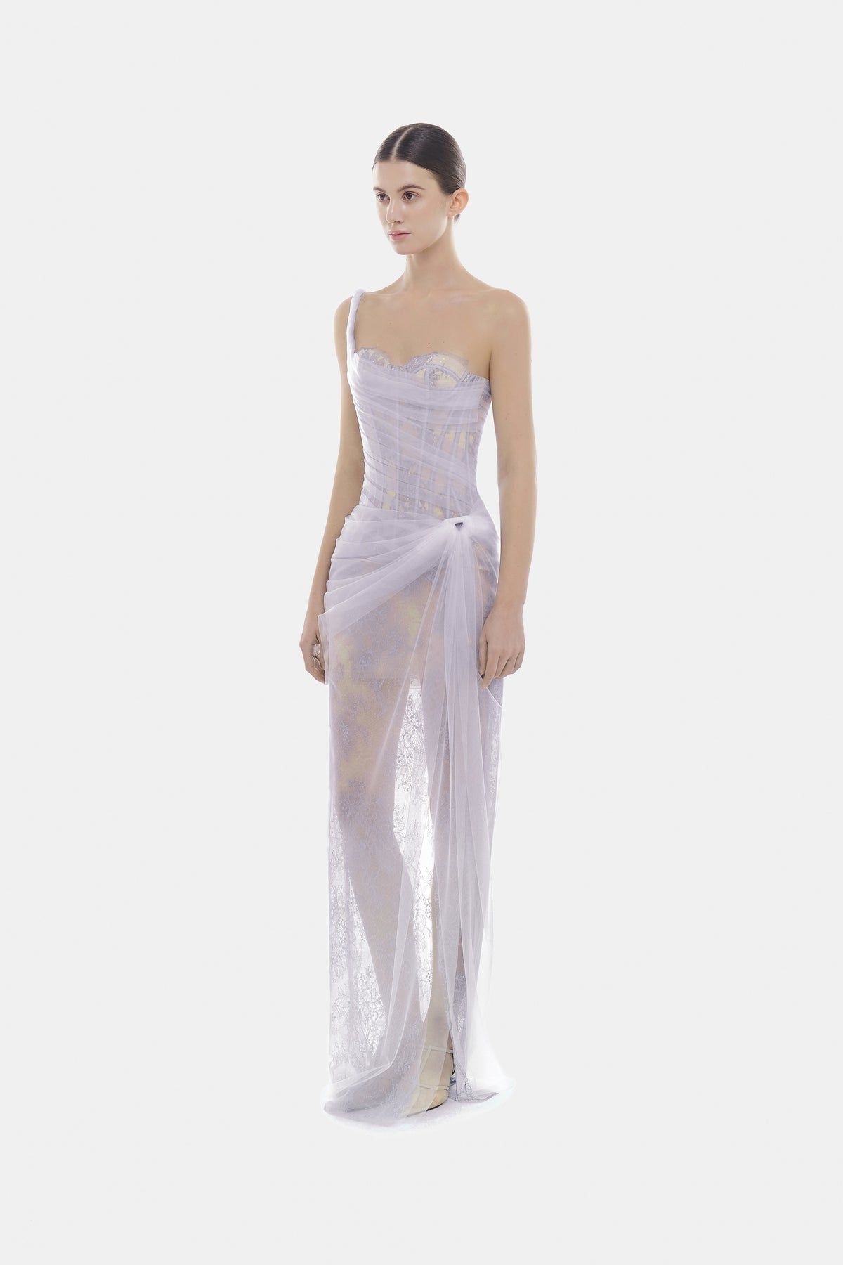 MONTSAND Nude Mara Maxi Dress